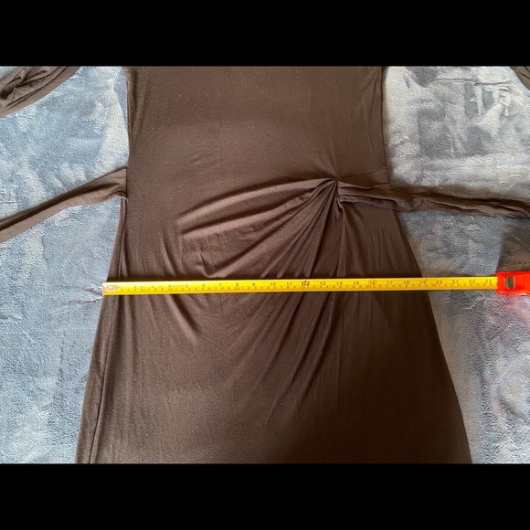 Contemporaine Side Tie Black Dress - Picture 10 of 11